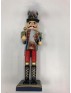 25CM BLUE GLITTER NUTCRACKER STANDING 
